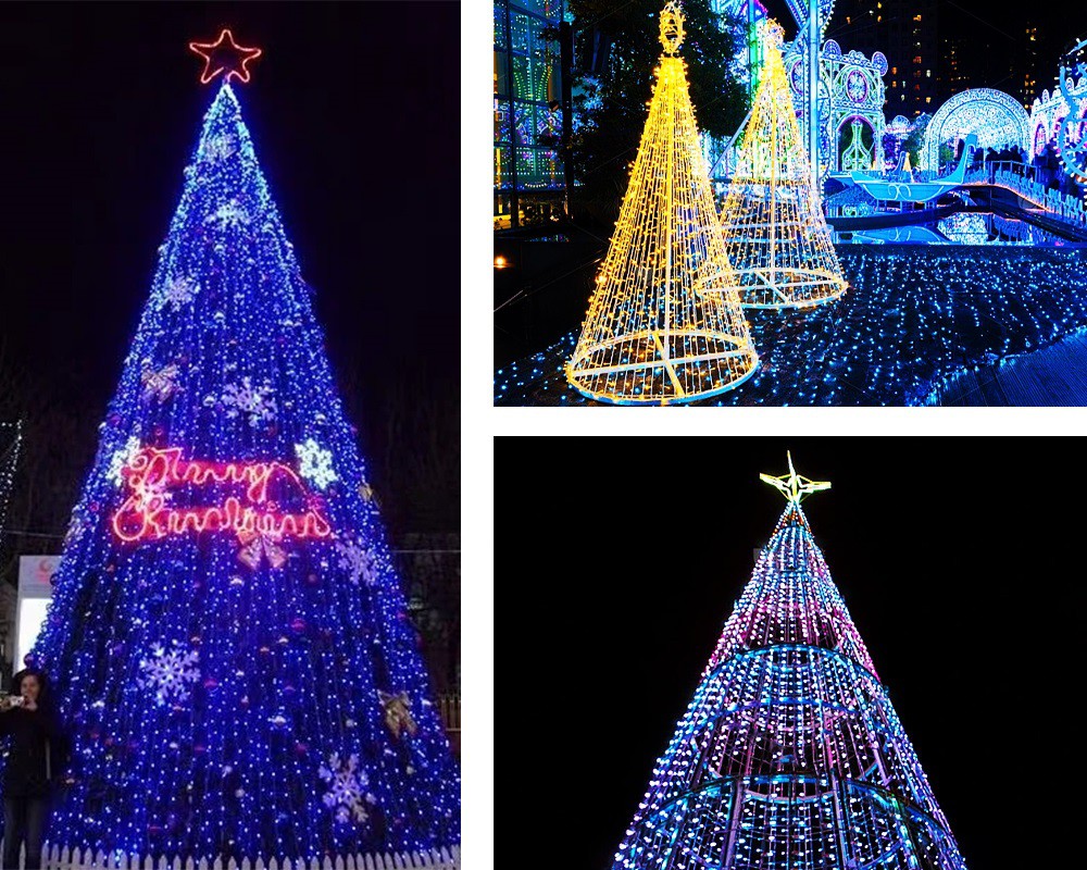 Low Price Giant Color Changing Christmas Tree